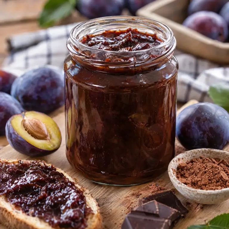 Dżem ze śliwek z kakao, czyli zdrowa nutella