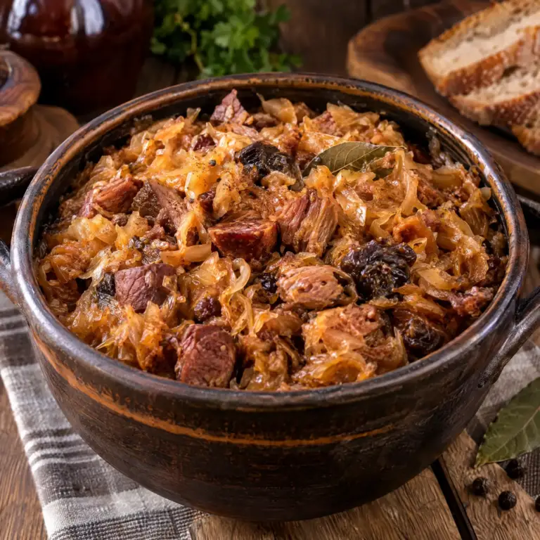 Bigos staropolski z garnka i z wolnowaru