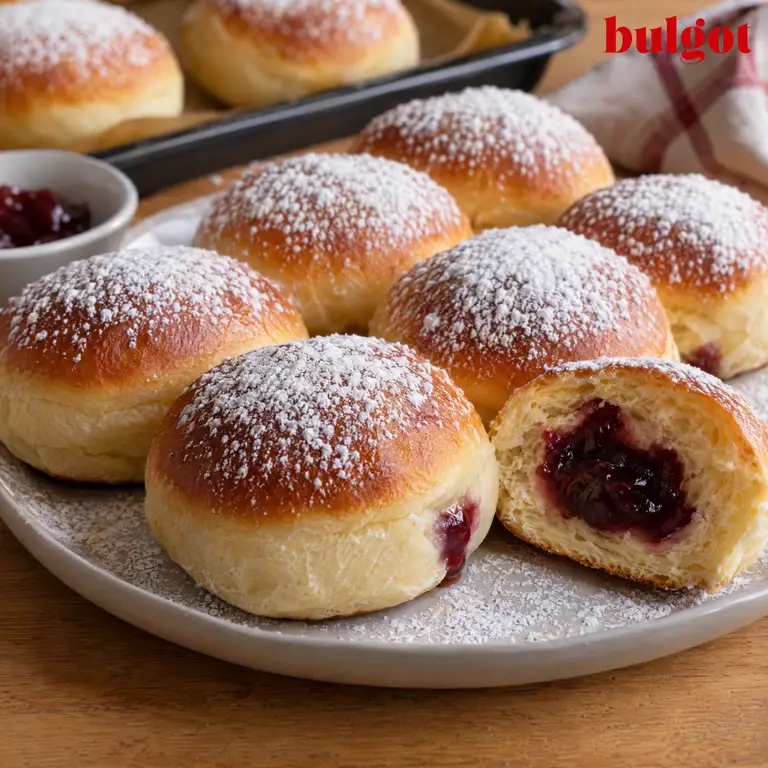 Pączki z piekarnika, drożdżowe i bez smażenia