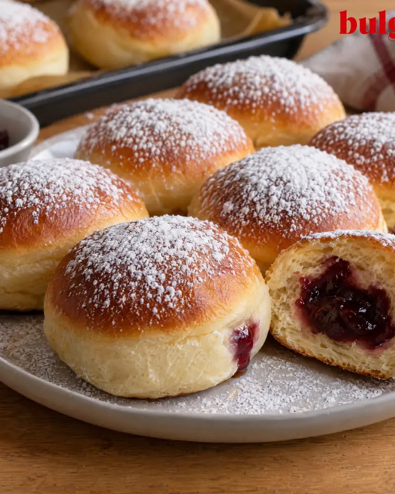 Pączki z piekarnika, drożdżowe i bez smażenia