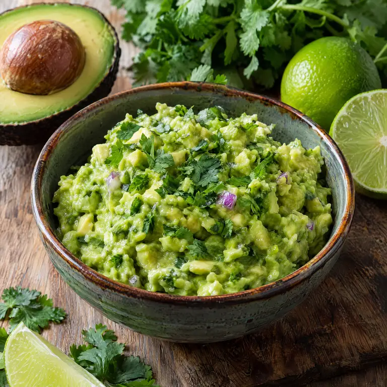 Guacamole z awokado, limonką i kolendrą, które nie ciemnieje