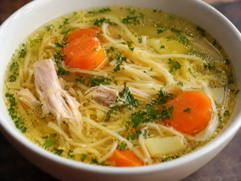 Rosół z szybkowaru w 30 minut, klarowny i aromatyczny